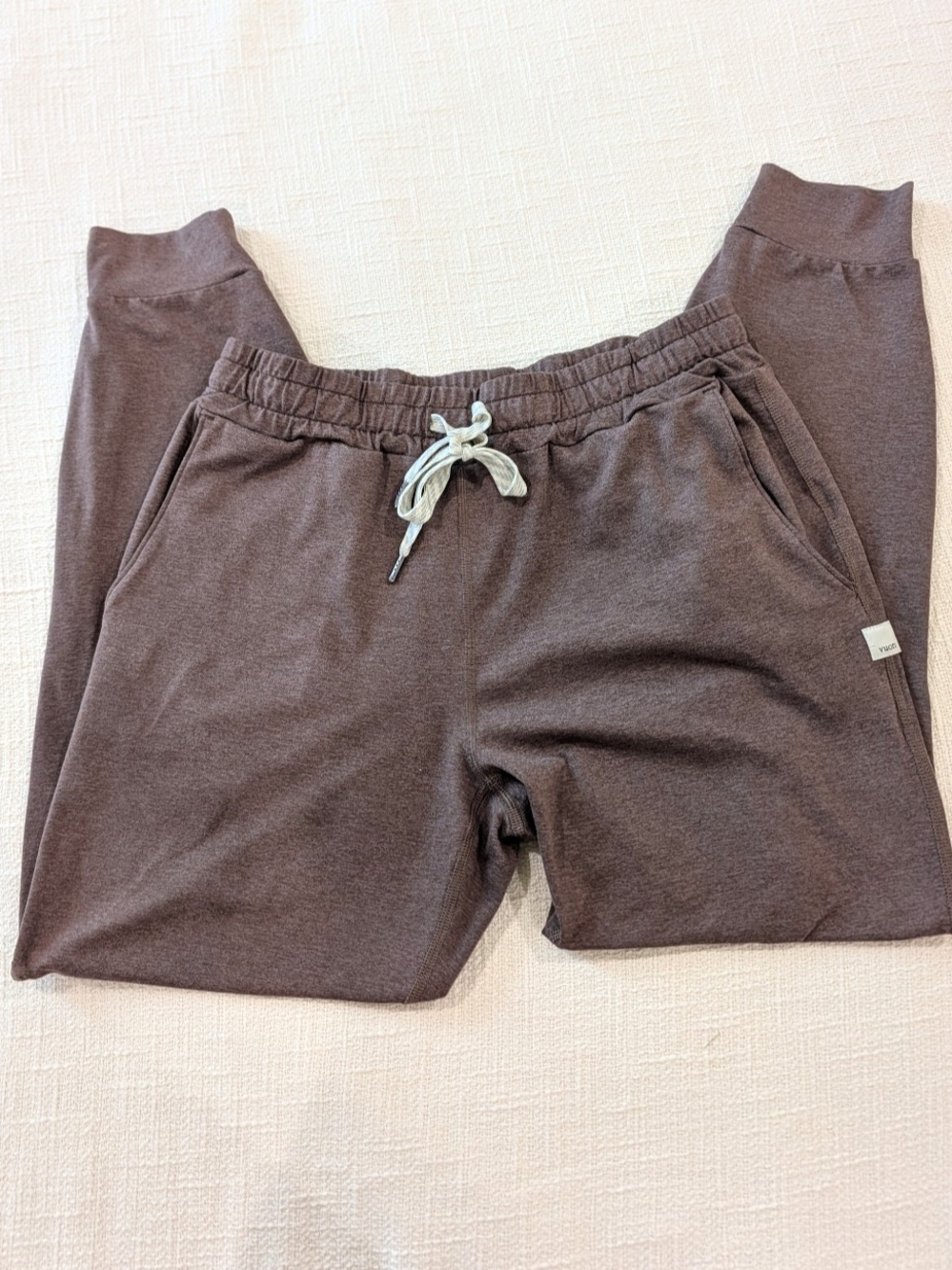 Vuori Performance Jogger Heather Espresso / Brown Size XS